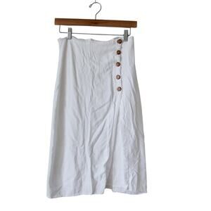 Mahina Linen blend cottage skirt size M